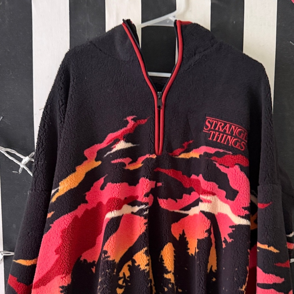 Stranger Things Black and Red Men's Jacket